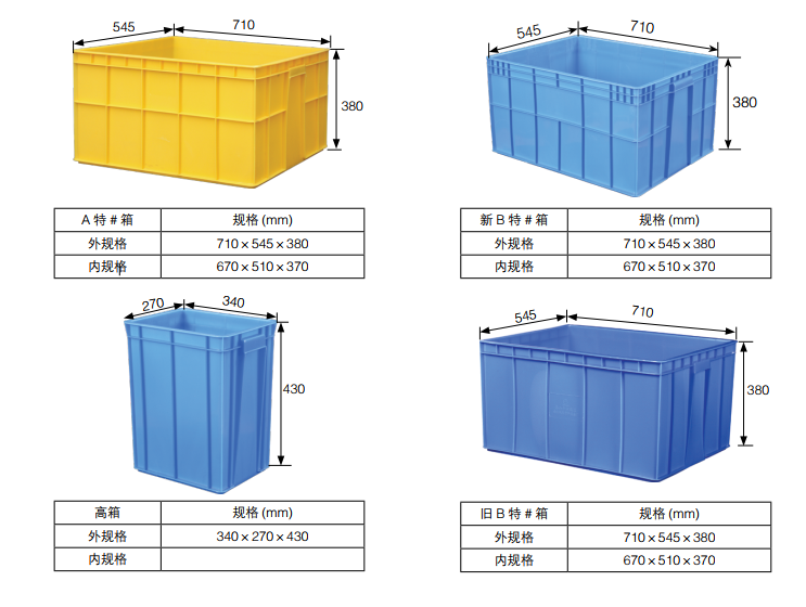 Industrial Plastic Container Box